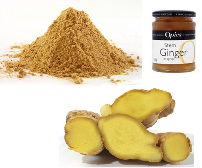 Ground, Root & Stem Ginger. Images: tesco.com & guardian.com 