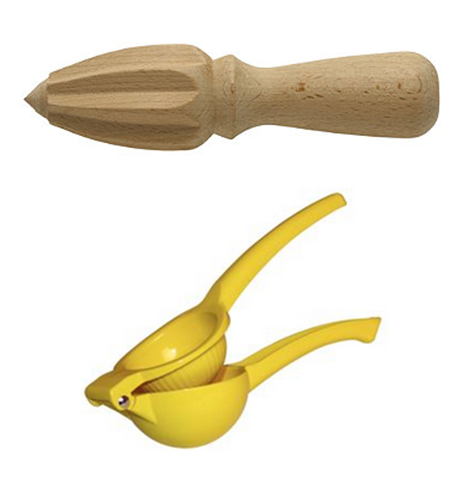 Reamer (image: Lakeland.co.uk) & squeezer (image: cateringsuperstore.co.uk)