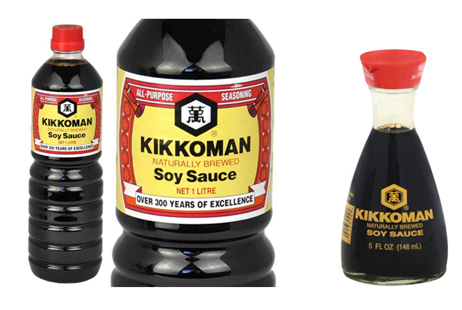 Bulk Soy sauce & little pourer bottle. Images: kikkoman.co.uk