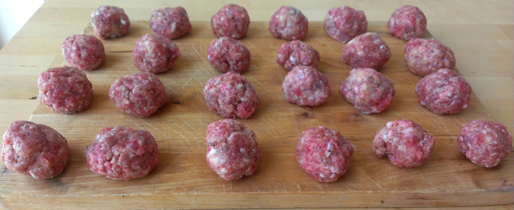 the OCD way of making meatballs