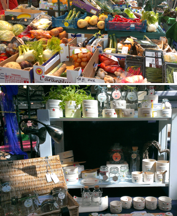 Stalls at St Georges Market