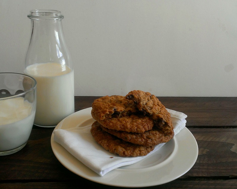 Milk & gooey cookies. 