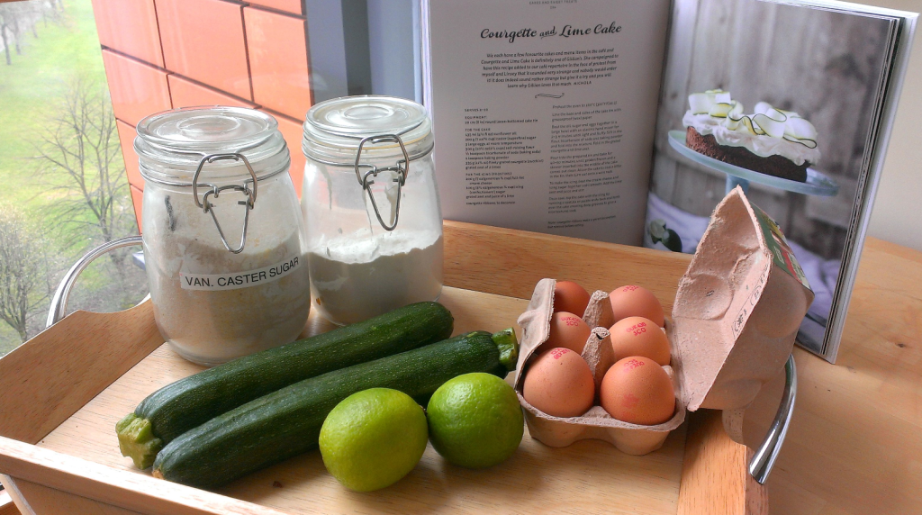 Courgette - by far the strangest thing I've baked into a cake.