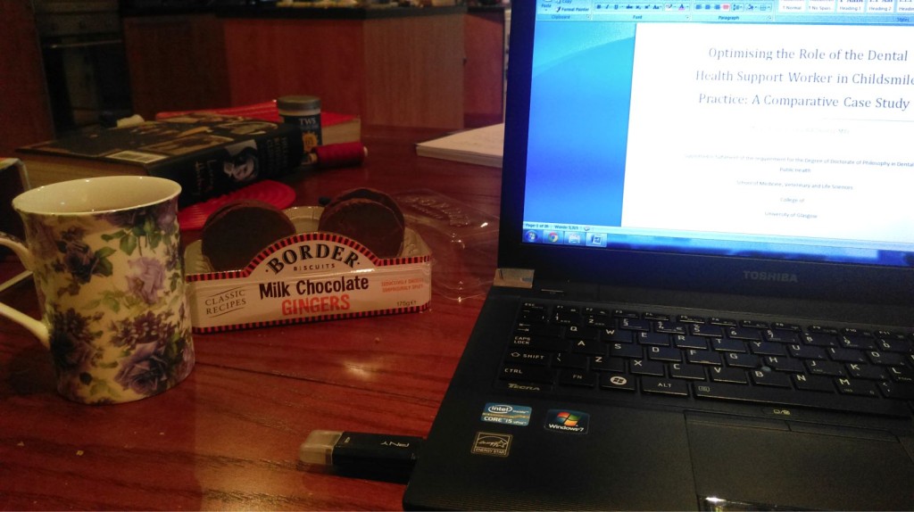 Twinnings & Border Biscuits = the ultimate thesis writing combo