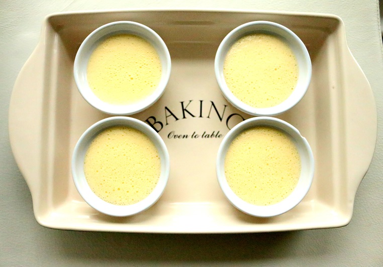 Cook the creme brulee in a water bath for a smooth texture 