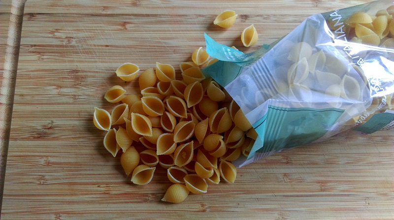 Use large or small pasta shells 